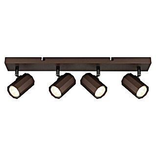 Globo James Deckenstrahler (25 W, L x B x H: 53 x 6 x 14,5 cm, Bronzefarben matt, GU10)