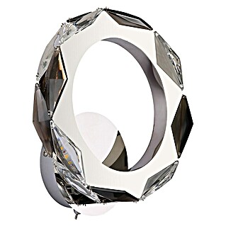 Globo Karilion Okrugla zidna LED svjetiljka (8 W, Ø x V: 24 x 25,5 cm, Srebrna, Topla bijela)