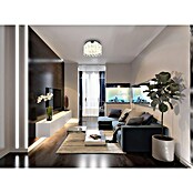 Globo Klunka Okrugla stropna LED svjetiljka  (38 W, Ø x V: 40 x 26 cm, Srebrna, Topla bijela) | BAUHAUS
