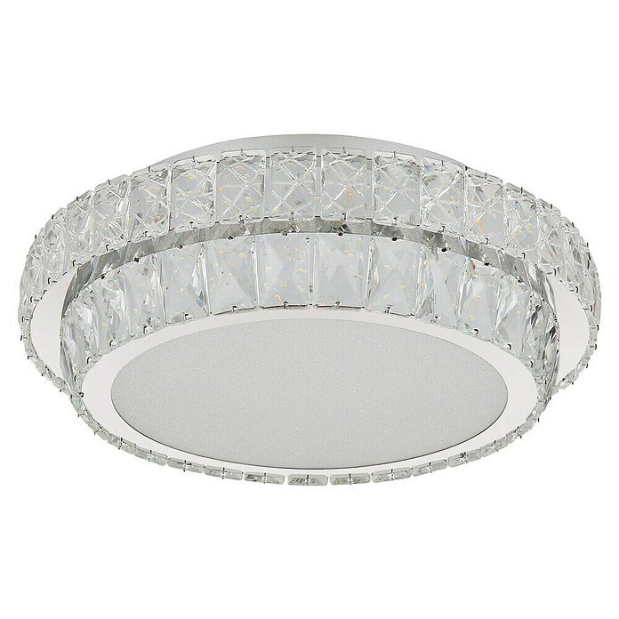 Globo Okrugla stropna LED svjetiljka Klara  (38 W, Prozirna, Raznobojno, Ø x V: 40 x 11,5 cm) | BAUHAUS