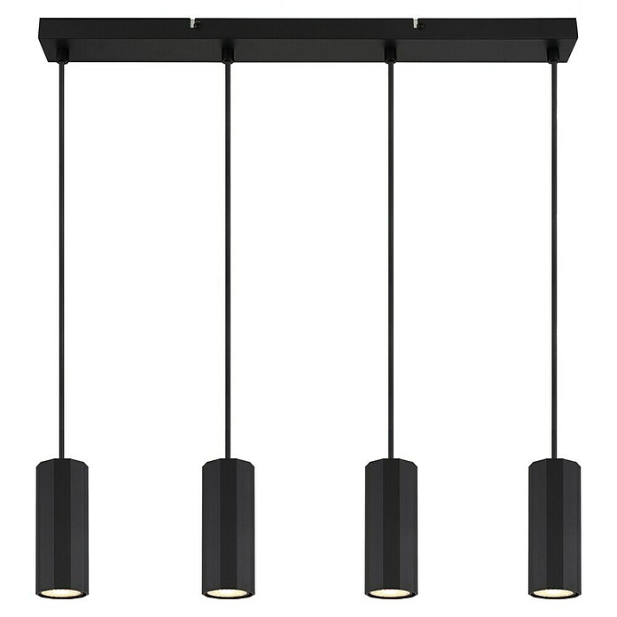 Globo James Lámpara colgante (25 W, L x An x Al: 61 x 6 x 120 cm, Negro) | BAUHAUS