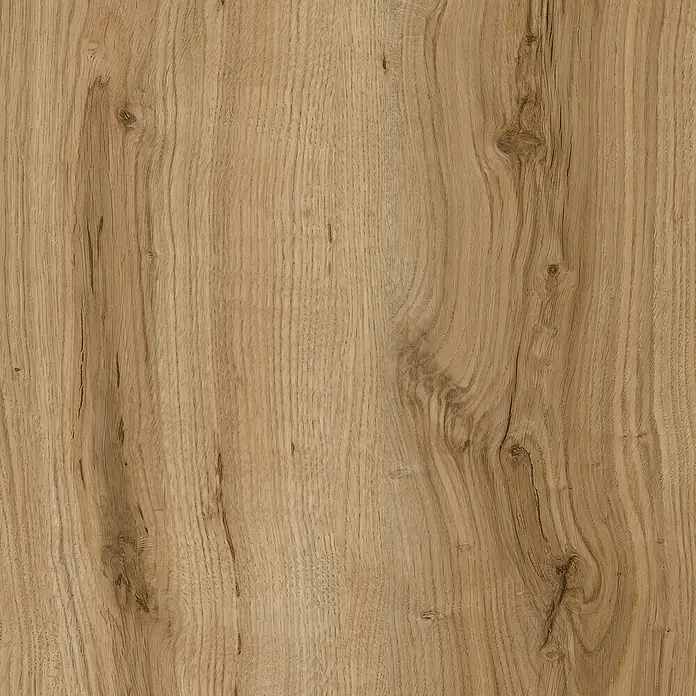 Resopal Umleimer - Tribute Oak, 182 x 4,4 cm - Detailaufnahme einer Holzoberfläche mit natürlicher Maserung und warmen Farbtönen, ideal für Möbel.