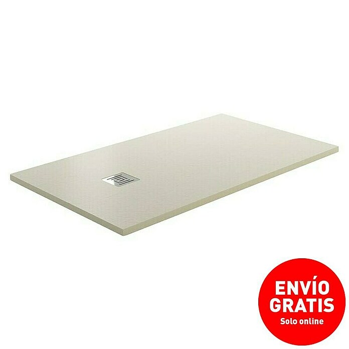 GME Plato de ducha Ardesia Plus (L x An: 120 x 70 cm, Beige, Rectangular) | BAUHAUS