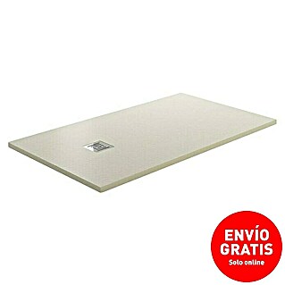 GME Plato de ducha Ardesia Plus (L x An: 120 x 80 cm, Beige, Rectangular)