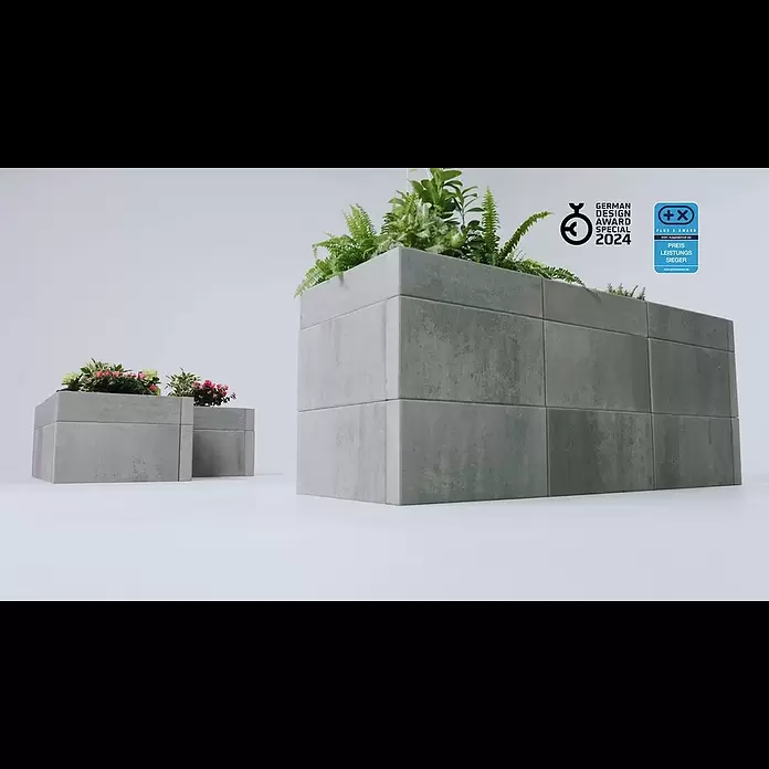 EHL Creaform Sitzbank - 190 x 67 x 45 cm, Steingrau, Beton - Entdecke CreaForm: Kreative Gartenprojekte leicht gemacht