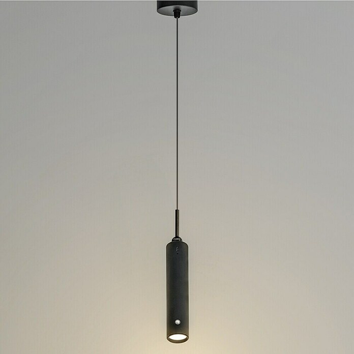 LED-Akku-Pendelleuchte mit Akku ausziehbar 37 - 163 cm (7,5 cm, Schwarz, Warmweiß) | BAUHAUS