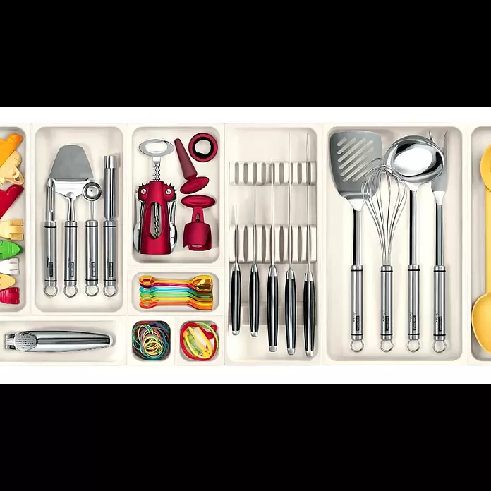 Tescoma Besteckkasten Flexi Space - 37 x 22,2 x 4,5 cm, Weiß - FlexiSPACE
