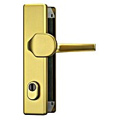 Abus Schutzbeschlag HLZS814 (Hauseingangstür, Messing, Türstärke: 52 - 72 mm, Knopf außen, Drücker innen, Form Schild: Eckig)