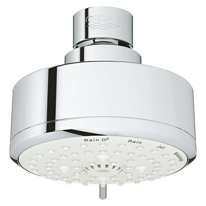 Grohe Kopfbrause Tempesta Cosmopolitan 100Durchmesser: 10 cm, 9,5 l/min bei 3 bar, Chrom Front View