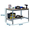 Simonrack Simonwork Banco de trabajo BT0 (L x An: 76 x 91 cm, Altura de trabajo: 84,2 cm, Carga soportada: 650 kg, Galvanizado) | BAUHAUS