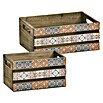 Zeller Present Aufbewahrungsbox Mosaik (L x B x H: 320 x 220 x 130 mm, Holz, Braun) | BAUHAUS
