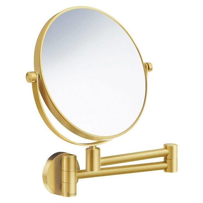 Smedbo Outline Cosmeticaspiegel (Diameter: 20 cm, Rond, Goud, Vergroting 1: 700 %) | BAUHAUS