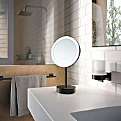 Smedbo Outline Cosmeticaspiegel staand (Diameter: 20 cm, Rond, Zwart, Vergroting 1: 500 %) | BAUHAUS