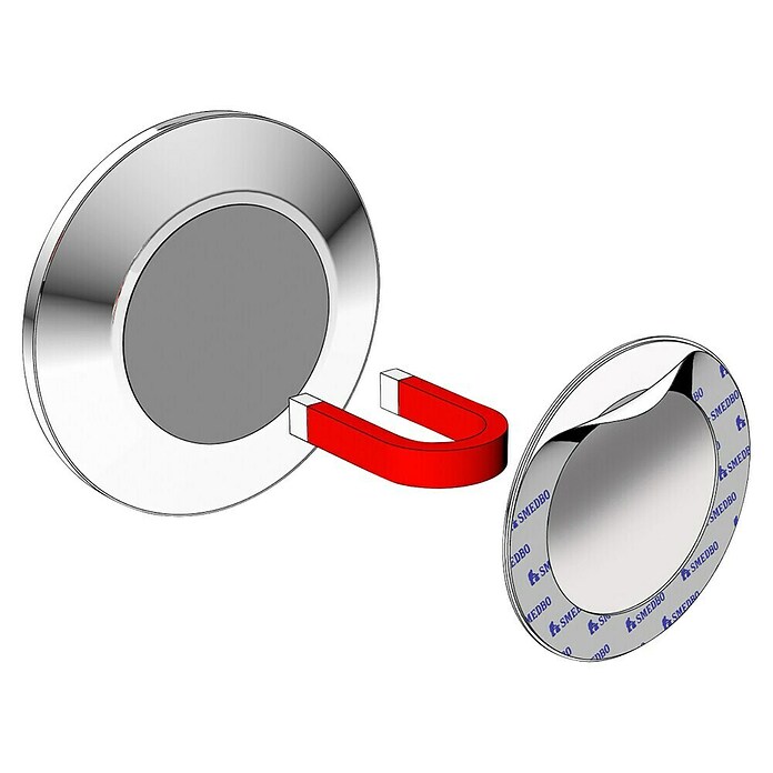Smedbo Outline Cosmeticaspiegel (Diameter: 15,2 cm, Rond, Chroom, Vergroting 1: 500 %) | BAUHAUS