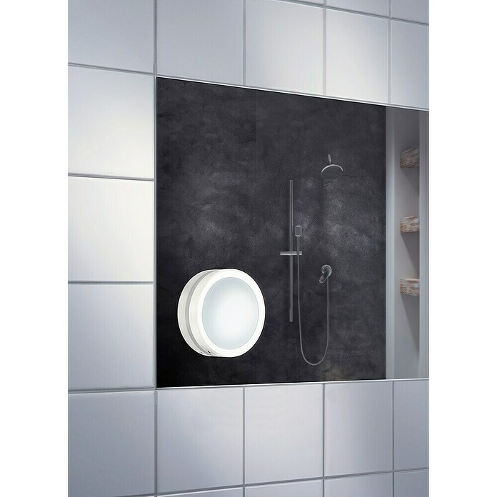 Smedbo Outline Cosmeticaspiegel Lite (Diameter: 12 cm, Rond, Wit, Vergroting 1: 700 %) | BAUHAUS