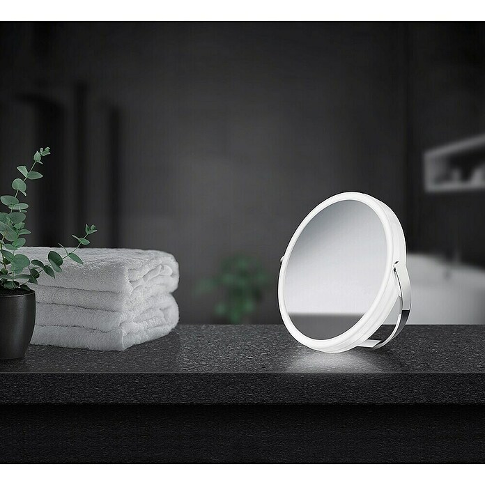 Smedbo Outline Cosmeticaspiegel (Diameter: 18 cm, Rond, Wit / Chroom, Vergroting 1: 700 %) | BAUHAUS