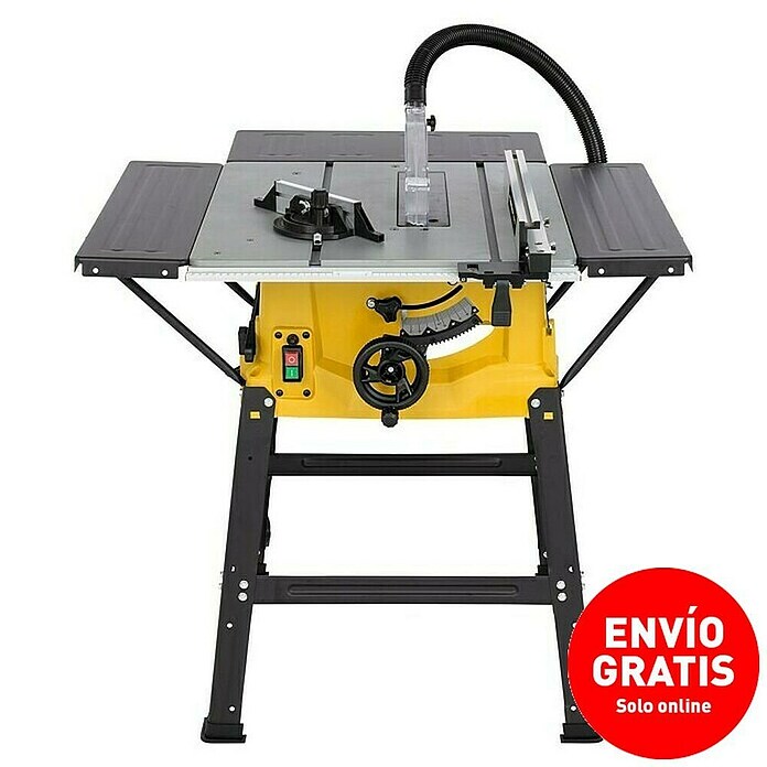 PowerPlus Sierra circular de mesa POWX07595 (2.000 W, Diámetro hoja de sierra: 250 mm, Profundidad de corte a 90 °: 85 mm) | BAUHAUS