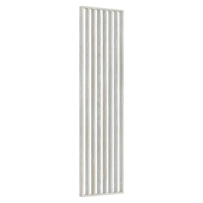 Mixpol Profile Raumteiler Silver Oak - 58 x 275 cm, Grau - Paneel aus hellem Holz mit vertikalen Lamellen, ideal als Raumteiler oder Wanddekoration. Natürliche Optik für ein modernes Ambiente.
