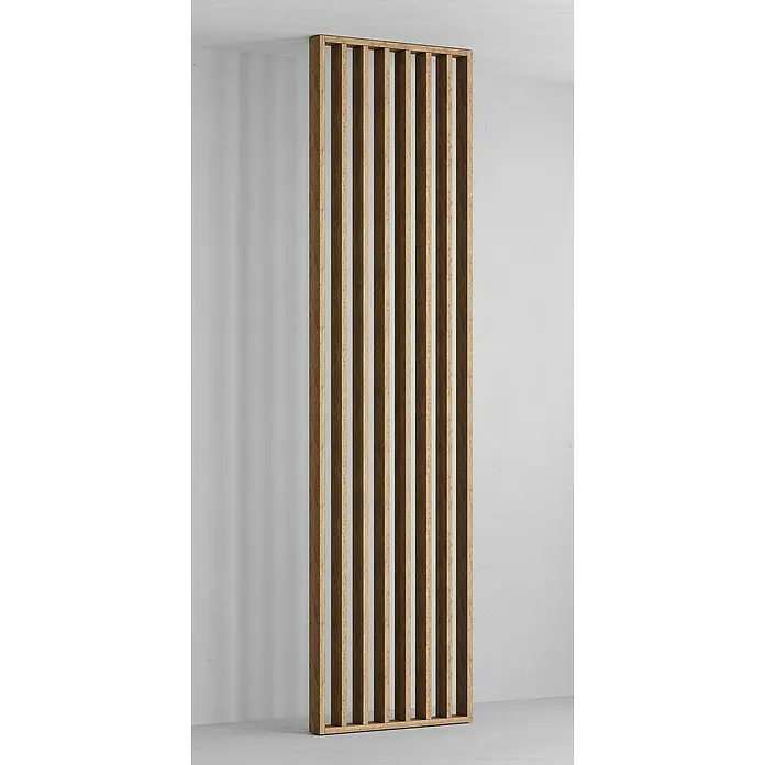 Mixpol Profile Raumteiler Saragossa - 58 x 250 cm, Natur - Elegantes Raumteiler-Paneel aus hellem und dunklem Holz, das Struktur und Wärme in jeden Raum bringt. Ideal für moderne Interieurs.