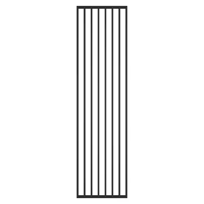 Mixpol Profile Raumteiler Schwarz ARF - 58 x 250 cm, Schwarz - Graue dekorative Wandpaneele für Innenräume, ideal für moderne Raumgestaltung und Akustikverbesserung.