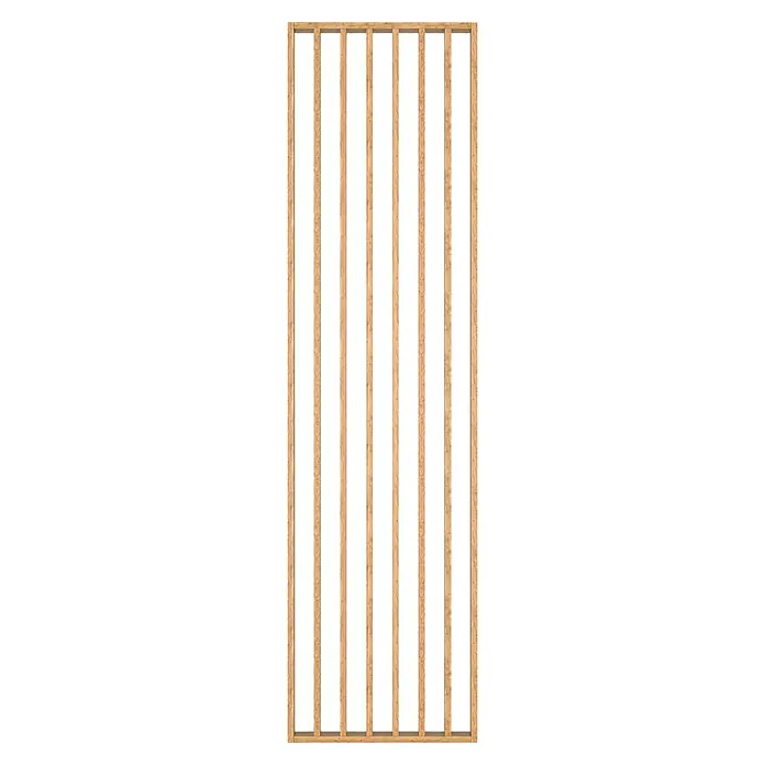Mixpol Profile Raumteiler Saragossa - 58 x 250 cm, Natur - Holzverkleidung: Die Holzverkleidung mit vertikalen Latten sorgt für eine warme und natürliche Ästhetik in jedem Raum.