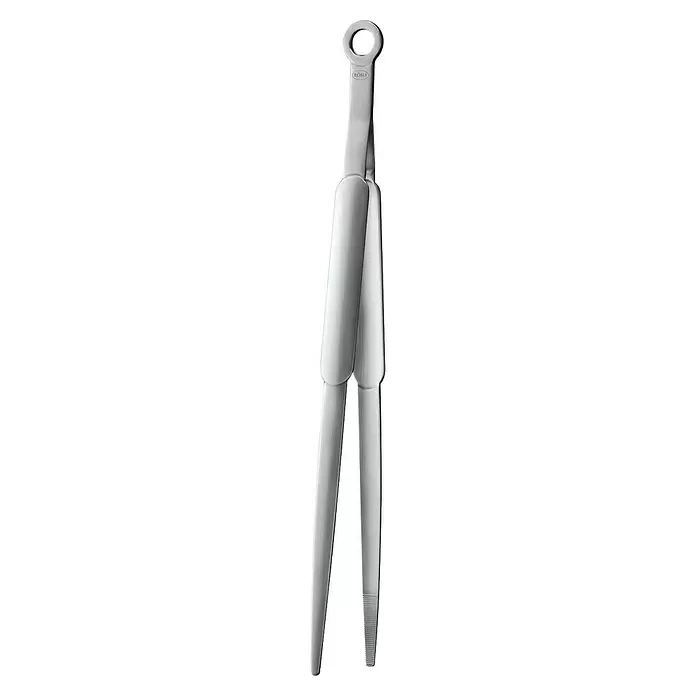 Rösle Grillzange - Länge: 31,5 cm, Edelstahl - RÖSLE Edelstahl-Küchenzange mit Aufhängeöse und geriffelten Greifflächen.