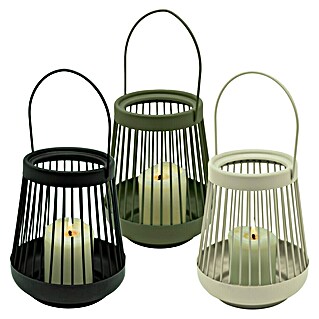 Laterne (Ø x H: 12,7 x 15,9 cm, Farblich sortiert)