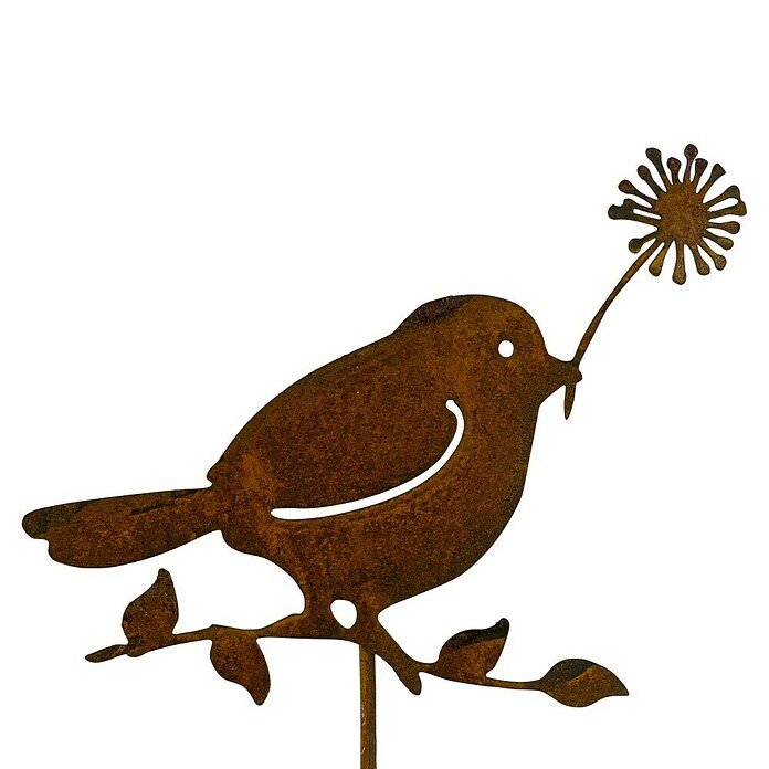Pflanzenstecker Vogel (L x B: 48 x 15 cm, Rost) | BAUHAUS