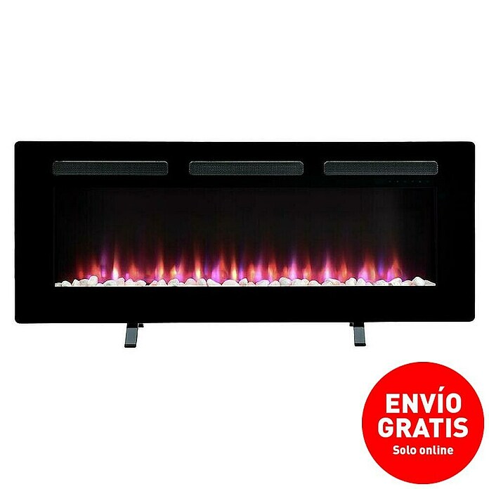 Dimplex Chimenea eléctrica Sierra 48 (1.600 W, Negro, 13,2 x 121,9 x 49,5 cm) | BAUHAUS