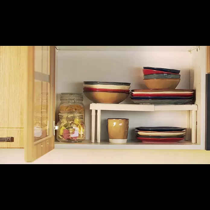 Tescoma Regal Flexi Space - 25 x 42 cm, Beige - Adjustable shelf FlexiSPACE 420 - 600 mm