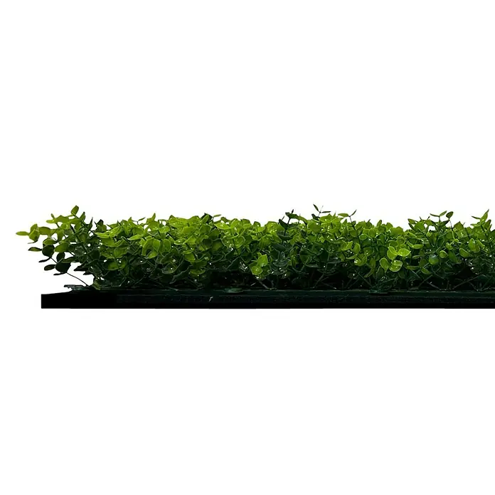 Jangal Wandpaneel Flora - Mixed Green Design Buxus, 520 x 520 x 40 mm - Das Foto zeigt eine Matte aus künstlichem Buchsbaum, ideal für Dekorationen und grüne Akzente. Künstliche Pflanzen sorgen für ein frisches Aussehen.