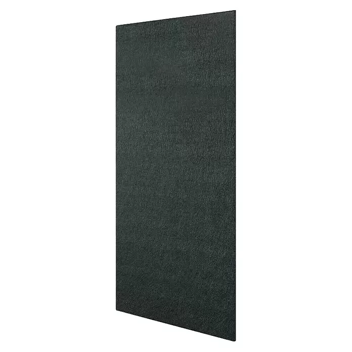 Jangal Wandpaneel Modular Wall PET Filz - Black, 1.040 x 520 x 6 mm - Dunkelgraue, rechteckige Akustikplatte mit texturierter Oberfläche.