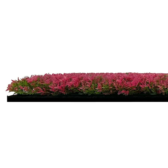 Jangal Wandpaneel Flora - Pink Design Grass, 520 x 520 x 28 mm - Künstliche rote und grüne Wasserpflanze zur Dekoration von Aquarien, sorgt für ein natürliches Aussehen und bietet Versteckmöglichkeiten.