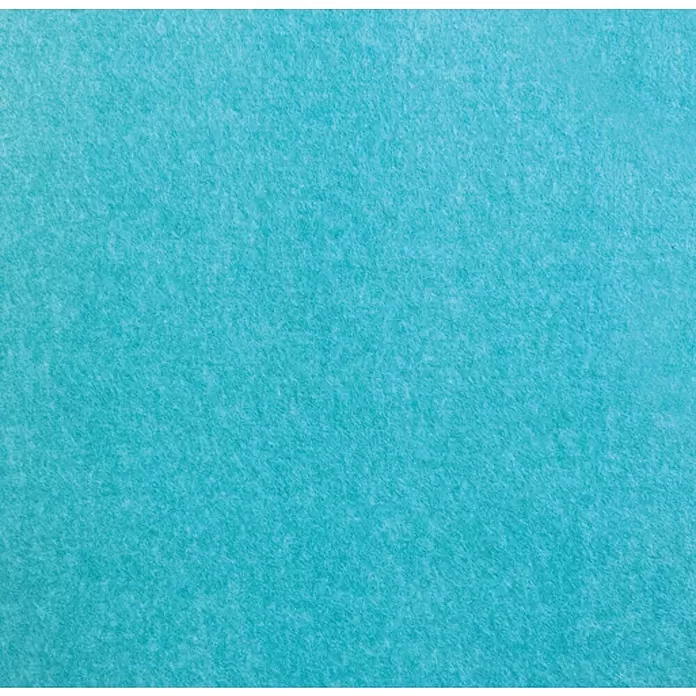 Jangal Wandpaneel Modular Wall PET Filz - Blue, 520 x 520 x 6 mm - Weicher türkisfarbener Filzstoff mit feiner Textur.