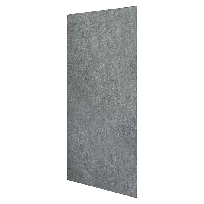 Jangal Wandpaneel Modular Wall PET Filz - Grey, 1.040 x 520 x 6 mm - Graue, faserige Akustikplatte.