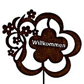 Pflanzenstecker Willkommen (Motiv sortiert, B x H: 24 x 55 cm, Metall) | BAUHAUS