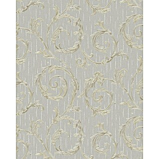 Marburg Home Classic Belvedere Vliestapete Rokkoko-Ranke (Greige, Ornament, 10,05 x 0,53 m)