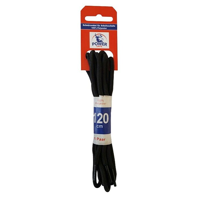 Power Safe Vezalke  (Dolžina: 120 cm, Črna) | 1852 - Arbeitsschuhe | BADE - Arbeitsschutz | BAD - Handwerkzeuge | BA - Handwerkzeuge | B - Werkz/Masch/Maschzubeh/Auto | BAUHAUS