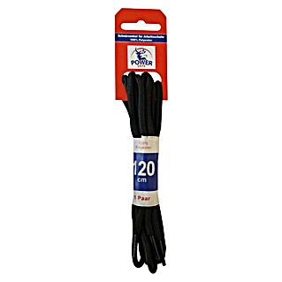 Power Safe Schnürbänder (Länge: 120 cm, Schwarz)
