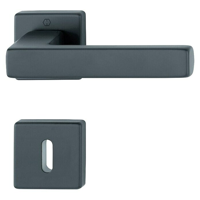Set kvaka za vrata  (Debljina vrata: 37 mm - 42 mm, Aluminij, Kutno) | BAUHAUS