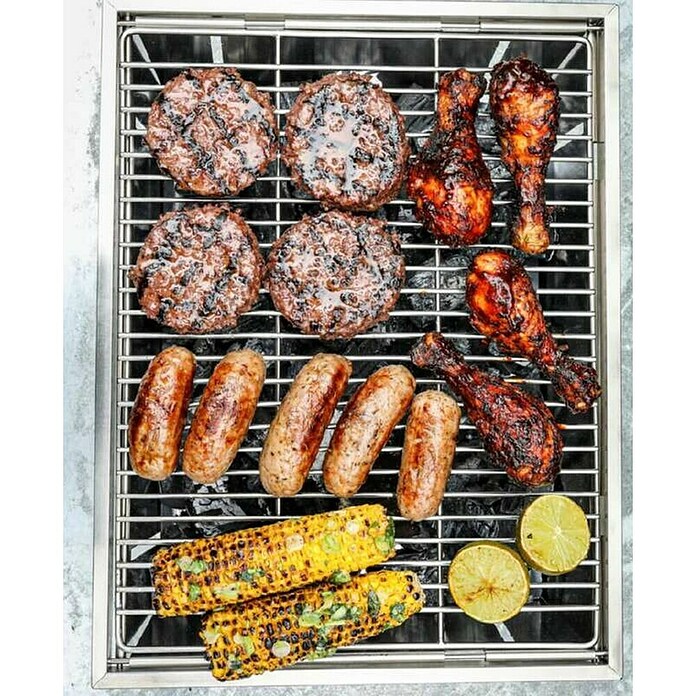 Žar na oglje  (Površina za peko (Š x G): 38,5 x 30 cm, Nerjavno jeklo) | 8312 - Holzkohlegrill Marke | ICGA - Grillgeräte | ICG - Grillgeräte / Grillzubehör | IC - Freizeit im Garten | I - Stadtgarten | BAUHAUS