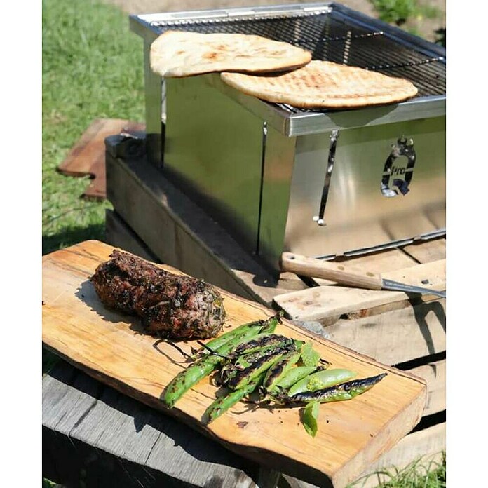 Žar na oglje  (Površina za peko (Š x G): 38,5 x 30 cm, Nerjavno jeklo) | 8312 - Holzkohlegrill Marke | ICGA - Grillgeräte | ICG - Grillgeräte / Grillzubehör | IC - Freizeit im Garten | I - Stadtgarten | BAUHAUS