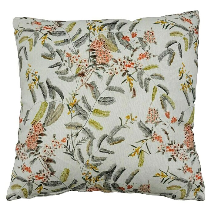 Cojín Floral (Teja, 45 x 45 cm, 50% poliéster y 50% algodón) | BAUHAUS