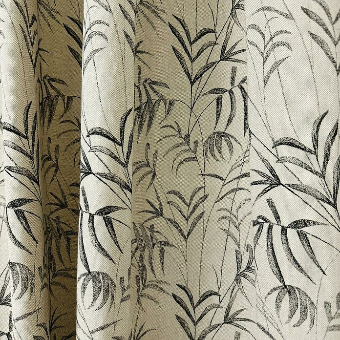 Cortina con ollaos Guetta (An x Al: 140 x 260 cm, 80% algodón 20% poliéster, Lino) | BAUHAUS