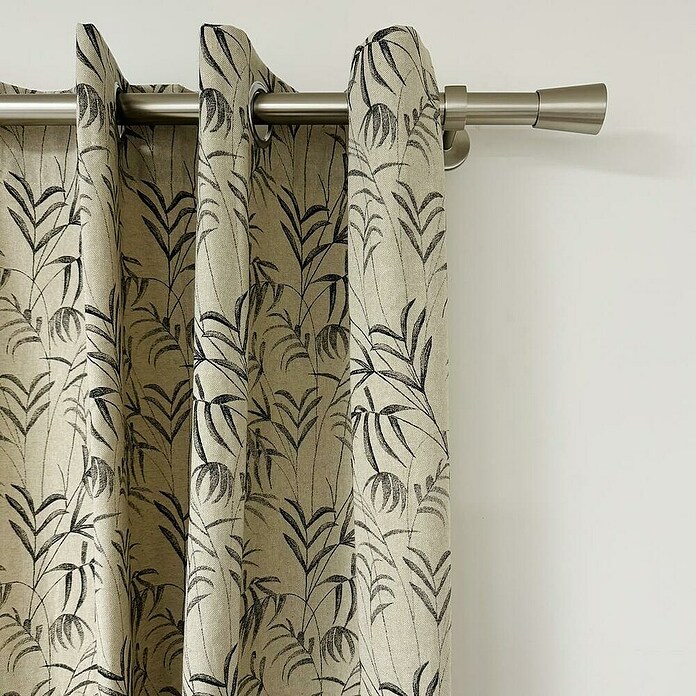 Cortina con ollaos Guetta (An x Al: 140 x 260 cm, 80% algodón 20% poliéster, Lino) | BAUHAUS