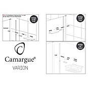 Camargue Varion Duschablage-Set (L x B x H: 2,5 x 11,5 x 21,5 cm, Silber, Glänzend) | BAUHAUS