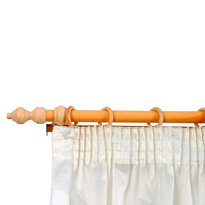 Karniša za zavjesu sa svim elementima  (Duljina: 140 cm, Smeđa) | BAUHAUS