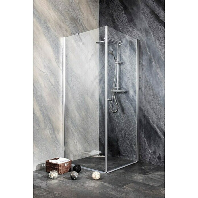 Sanotechnik Vrata za tuš Brava  (Š x V: 70 x 195 cm, Krom) | 3670 - Drehtür | DADB - Duschabtrennungen | DAD - Badausstattung | DA - Badausstattung/Bäderwelt | D - Sanitär | BAUHAUS