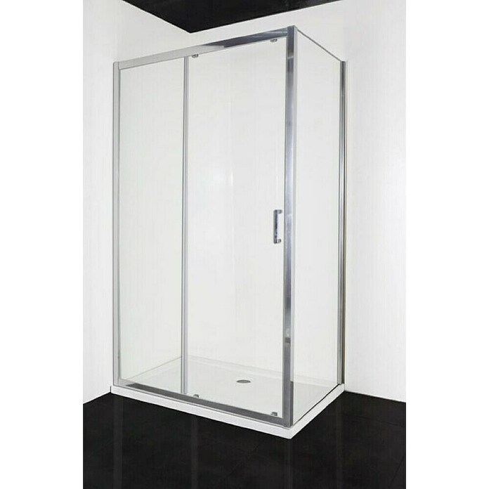 Sanotechnik Drsna vrata za tuš Elite  (100 x 195 cm, Krom, 6 mm) | 3676 - Schiebetür | DADB - Duschabtrennungen | DAD - Badausstattung | DA - Badausstattung/Bäderwelt | D - Sanitär | BAUHAUS