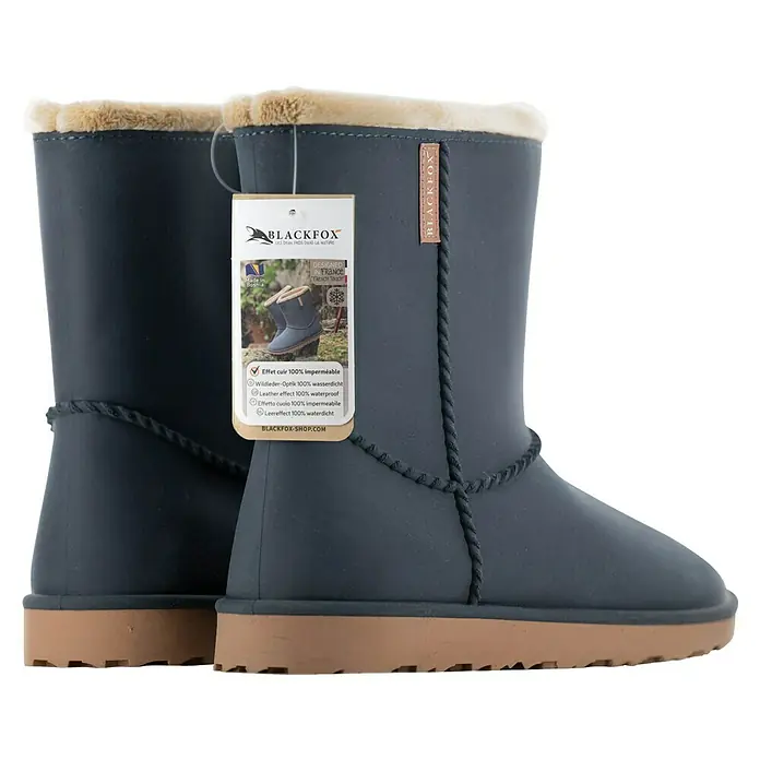 Black Fox Winterstiefel Cheyennetoo - Schuhgröße: 38, Schwarz - Hier sind wasserdichte Blackfox-Stiefel mit Ledereffekt, ideal für nasses Wetter und Outdoor-Aktivitäten.